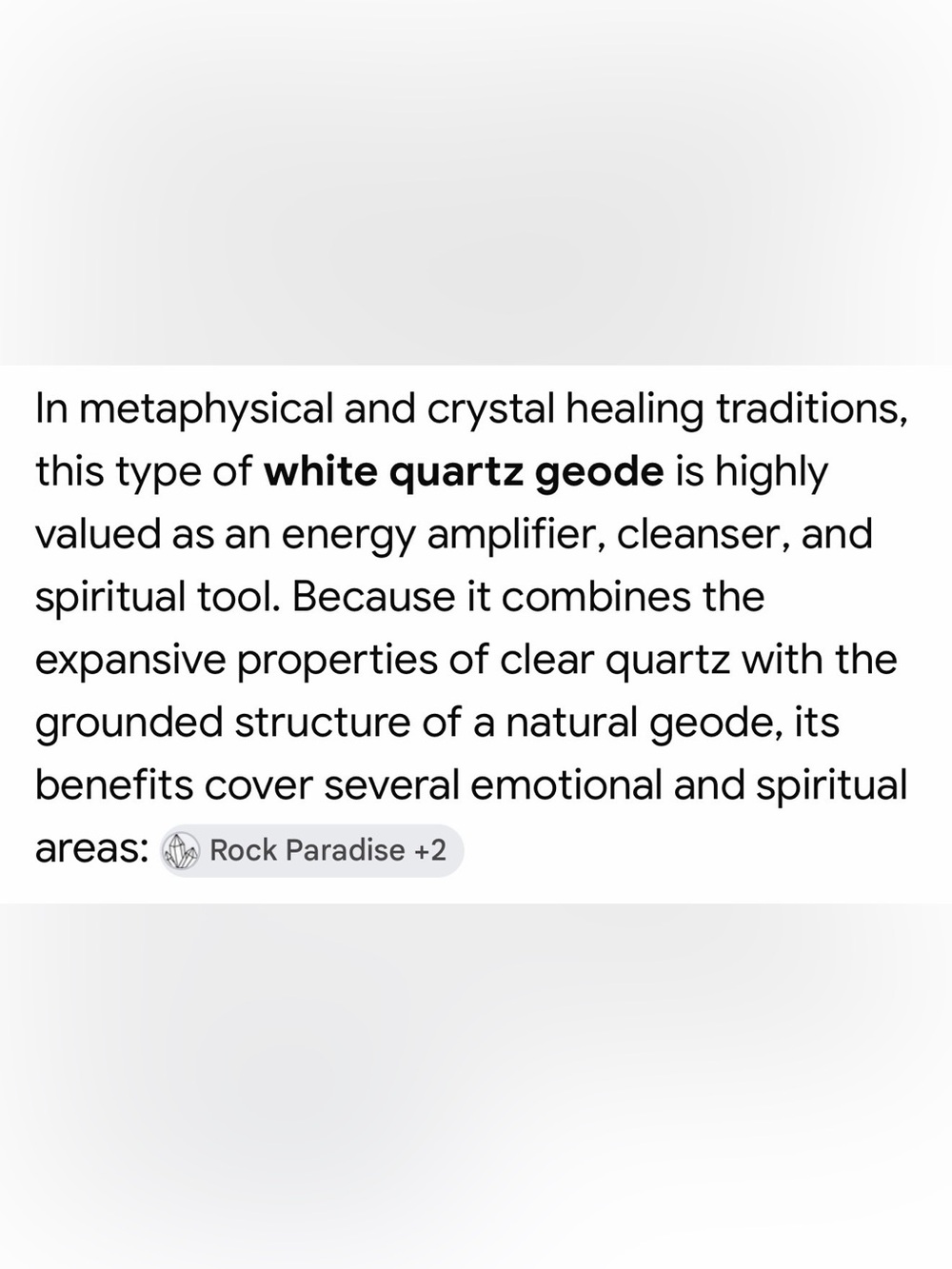 Crystal Quartz Geode - Picture 2 of 10